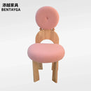 Nordic Bedroom Makeup Chair Modern Dresser Accent Wooden Dining Chair Luxury Relax Minimalist Design Home Furniture Cadeira LLMC