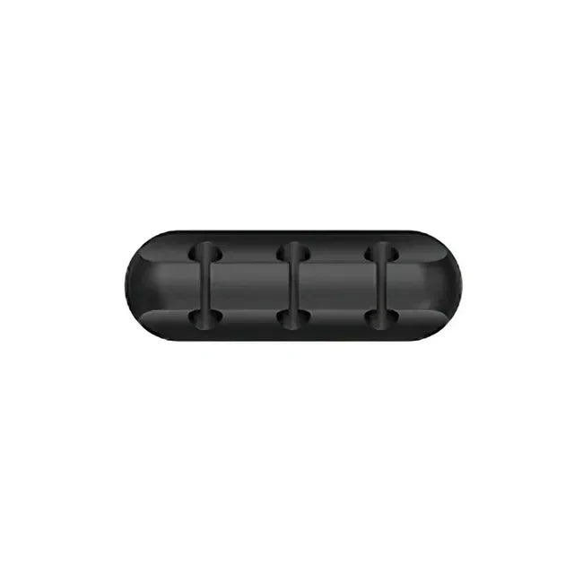 VIKEFON-Auto-adesivo Silicone USB Cable Organizer, cabo Winder, Wire Management Clips, Mouse, Teclado, Headset, iPhone