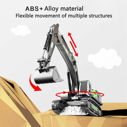 2 in 1 Toys for Boys Alloy Tractor Kids Excavator Bulldozer Miniature Truck Model Diecast Engineering Vehicle Children Gifts