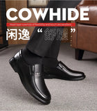 Leather Men Formal Shoes Luxury Brand 2025 Men's Loafers Dress Moccasins Breathable Slip-on Black Driving Shoes Plus Size 38-46