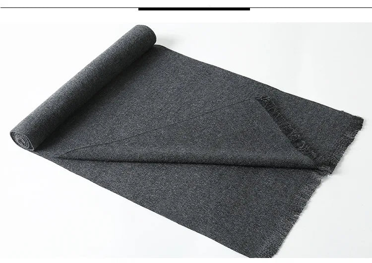 Designer Brand Plaid Men's Cashmere Scarf Winter Warm Scarves Shawls Casual Business Long Wraps Pashmina Christmas Gift for Man
