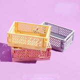 Plastic Foldable Storage Crate Folding Box Basket Stackable Cute Makeup Jewellery Toys Boxes for Storage Box Organizer Portable