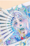 9/144 Colors Acrylic Paint Art Marker Pen DIY Painting Drawing for Card Ceramic Stone Mug Glass Fabric Clothes Art Supplies