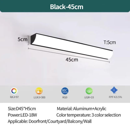 Outdoor wall lamp waterproof and rust proof hallway stairs garden walls balcony doors LED lights modern wall lights