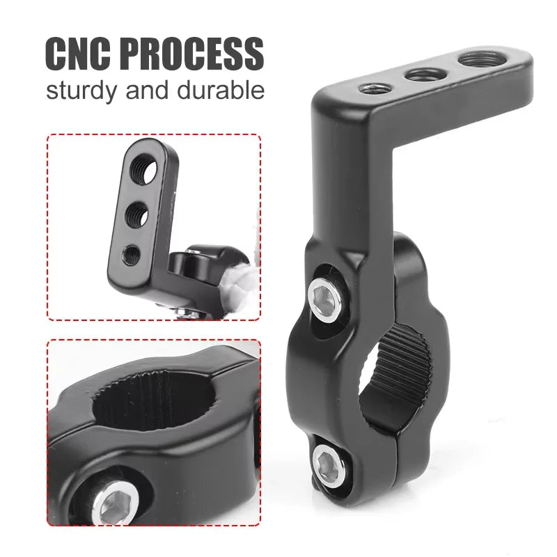 1/2pcs Car & Motorcycle Headlight Clip Bracket Kit, Universal for Truck, Car, ATV, Motorcycle LED Work Light Pole Installation