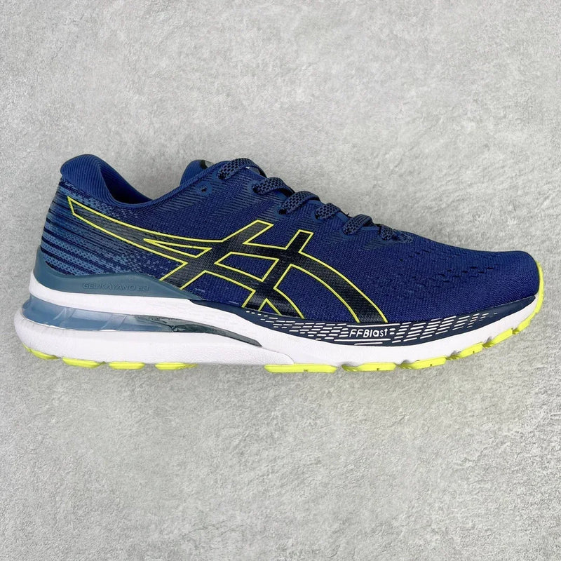 Zapatillas de running todoterreno originales Asics Gel Kayano 28 para hombre, amortiguación, estabilidad y transpirables.