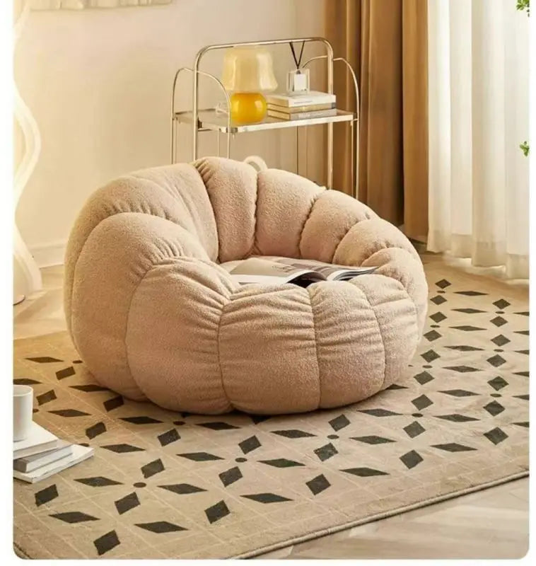 Lazy sofa, small sofa for lying down and sleeping, bedroom balcony leisure chair, cream style lazy chair, tatami chair