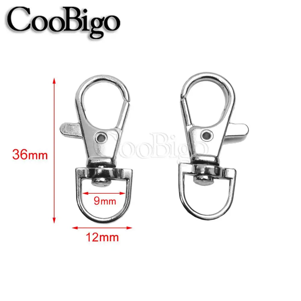 5/16"~1-1/4" Snap Hook Buckle Metal Swivel Lobster Clasp Snap Clip Hook Carabiner for Keychain Key Fob Chain Ring Bag Hardware