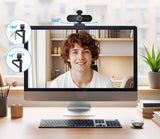 4K Ultra HD Webcam 1080P 60fps Web Camera EMEET C60E Autofocus USB Computer Camera for Live Streaming/ Video Call/ Conference