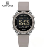 NAVIFORCE NF7108 Casual Wild Ladies Watch 50m Waterproof LCD Digital Display Electronic Silicone Strap Female Clock