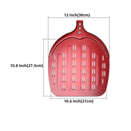 6&12 13 14  Inch Pizza Perforated Shovel Paddle Pizza Oven Turning Peel Hard  Anodized Pizza  Baking Kitchen Tool Spatula