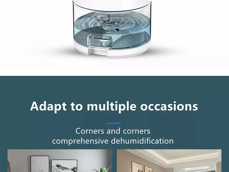 Electric Dehumidifier Moisture Absorbers Air Dryer With 1000ml Water Tank Quiet Air Home Dehumidifier For Bedroom Wardrobe