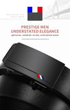 Cinturones de marca famosa para hombre, cinturones de cuero genuino de lujo de calidad, correa de metal con hebilla automática.