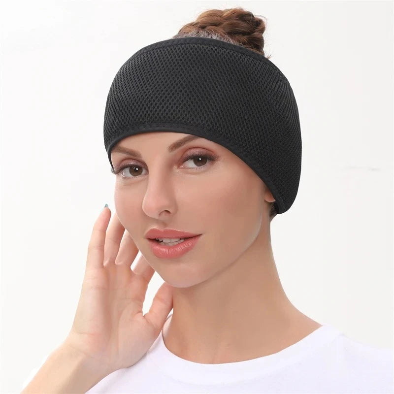 Electric Heating Head Wrap Headache Relief Headband Heated Head Belt Scalp 3 Temperature Levels for Migraines Relaxing