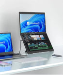 2025 15.6 Dual Screen 1920*1080P 60Hz Touch/Non-Touch Portable Monitor IPS Low Blue Light Eye Protection 360° Folding Drive-free