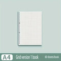 60 Sheets Notebook Refill Notepad Loose Leaf Binder Paper A4/ B5/A5 Blank/Grid/Lined Notebooks Writing Pads Office School