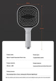 Cabezal de ducha Xiaomi de 13 cm con panel grande, 3 modos, ajustable, para el hogar, cabezal de ducha de masaje de alta presión, elemento filtrante, accesorios de baño