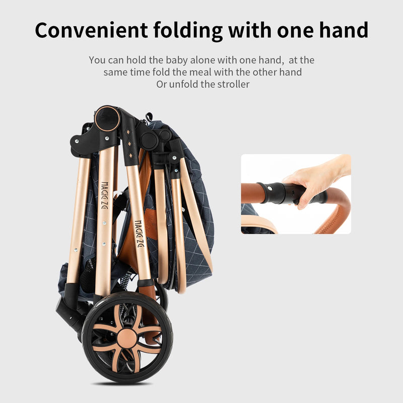 Baby Stroller Baby 3 in 1 Stroller Baby Lightweight Cars High Landscape Luxury Carriage for Newborn Travel Pram Portable Trolley