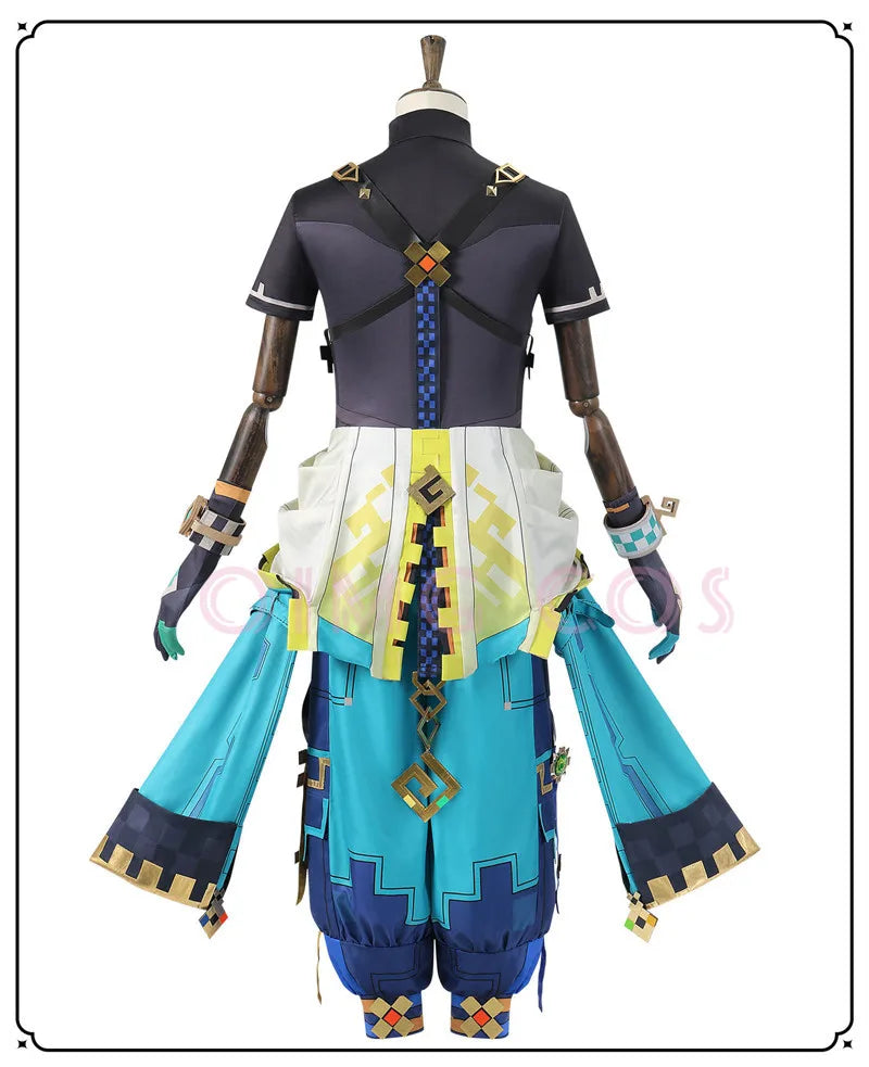 Genshin Impact Kinich Cosplay Costume Adult Carnival Uniform  Anime Halloween Party Costumes Masquerade Women Game