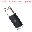 1PCS/5PCS Micro USB Female To Type C Male Adapter Mobile  Phone  Android Converter Micro-B To USB-C Data Cable Connector