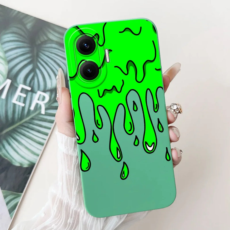 For Xiaomi Poco F7 Phone Cover For Redmi Turbo 4 Pro 5G Case Silicone Cute Cartoon Fashion Luxury Love Shockproof Bumper Funda