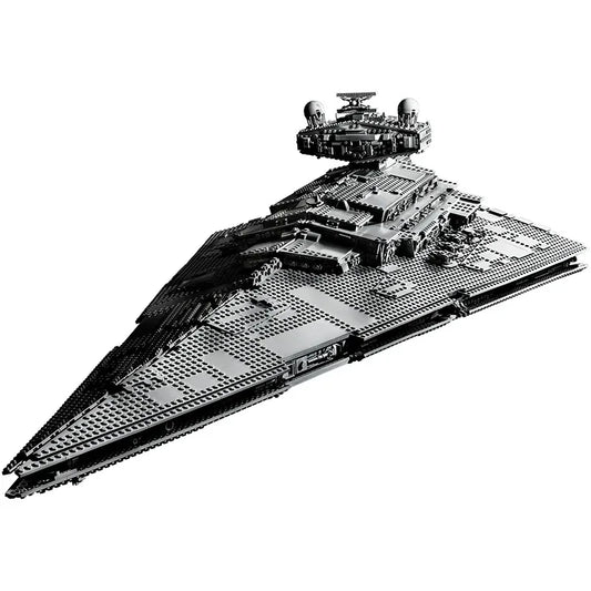 Assemble Home Decor Imperial Navy Stormtrooper Star Destroyer Galactic Empire Star Cruiser Starfighter Dark Fleetship 75252
