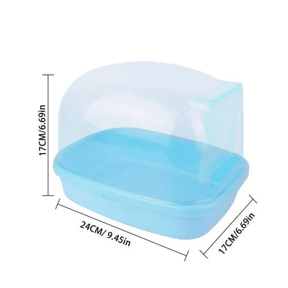 Chinchilla Dry Bath Hedgehog Sand Room Sauna Toilet Shower Room Small Animal Bath House Degus Squirrel Dust Bath Pets Bathroom