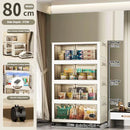 Storage Cabinet Folding Storage Box Home Living Room Toy Cabinet Storage Rack Snack Cabinet Installation-Free Kitchen Storage Cabinet Folding Storage Cabinet Organizer