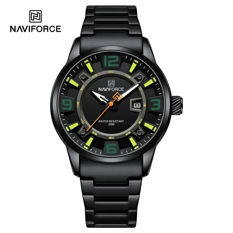 NAVIFORCE Brand Fashion Men's Watch Waterproof Luxury Luminous Male Calendar Quartz Wristwatch Relogio Masculino 2024 New Arrival