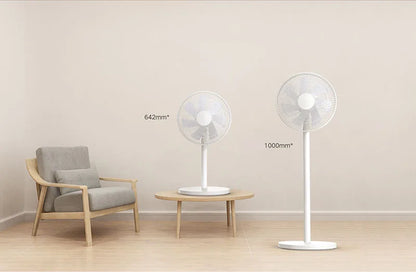 XIAOMI MIJIA Floor Fan,7 Blade,Adjustable wide-angle 90°,Home Fan For Living room,Support Connect MI HOME APP Wired Fan