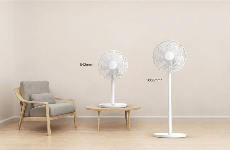 XIAOMI MIJIA Floor Fan,7 Blade,Adjustable wide-angle 90°,Home Fan For Living room,Support Connect MI HOME APP Wired Fan