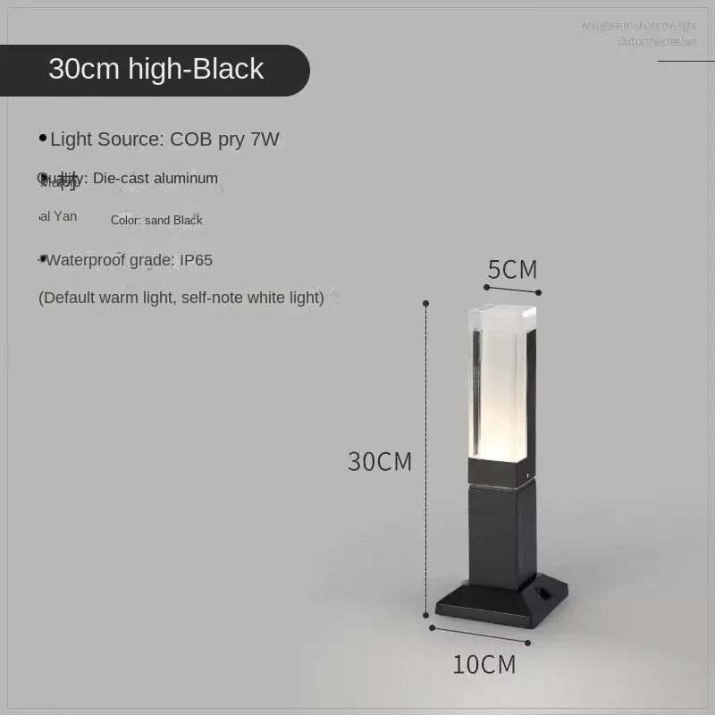 DC voltage outdoor landscape light LED outdoor lawn light IP65 waterproof aluminum alloy material 10W power simple design