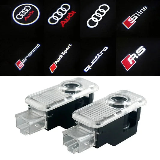 Audi A3 A4 B8 8P 8V A6 C7 A5 Q5 B7 B6 B9 SLINE QUATTRO RS Q3 Q7 S3 S4 S5 S6 S8 Car Door Welcome Light LED HD Projector Lamp