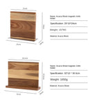 Acacia double-sided magnetic kitchen knife holder multi-functional knife storage rack magnetic knife holder