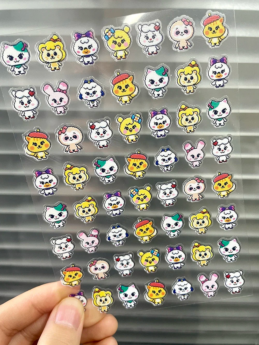 Pvc Super Mini Cartoon Game Patterns Sticker Kawaii Sanrio Kitty Self-adhesive Sticker Waterproof Luggage Tags Nail Stickers