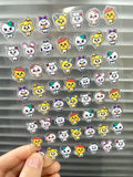 Pvc Super Mini Cartoon Game Patterns Sticker Kawaii Sanrio Kitty Self-adhesive Sticker Waterproof Luggage Tags Nail Stickers