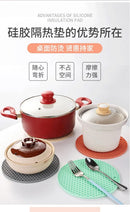 xgnvpy Silicone Mat Coaster Food Grade Non-slip Placemat Table Protection Kitchen Accessory Gadget Round Cup Mat