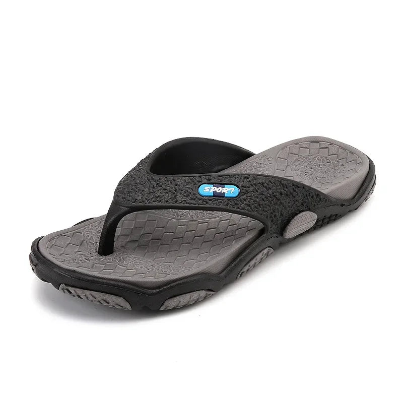 Men's Summer 2025 Trendy Flip-Flops Beachwear Slippers Anti-slip Deodorant Casual Shoes Plastic Slip-On Sandals for Adults