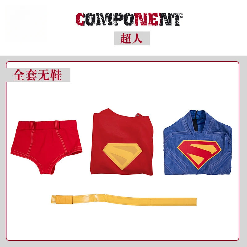 Clark Kent Cosplay Costume Uniform Halloween Carnival Party Christmas Play Role Clothes Clothing