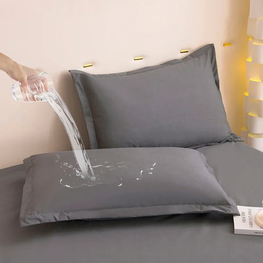 2pcs Waterproof Pillow Cases Decorative Cushion Cover Envelope Style Sleeping Body Pillowcase Standard Queen King Size