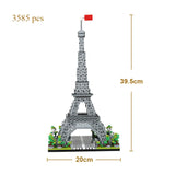 Famous Big Ben Micro Mini Building Blocks Crafted Replica, Leisure and Entertainment Toys Adult Construction Bricks Decoration