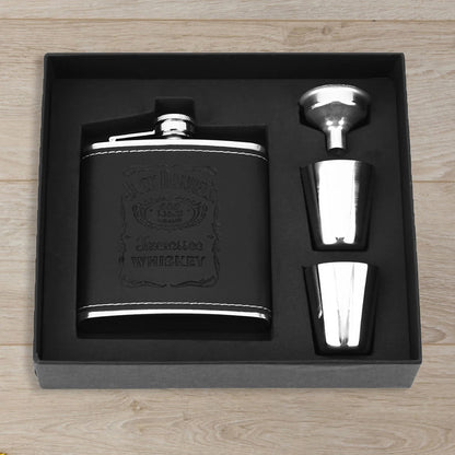 8oz Outdoors Portable Pocket Hip Flask Stainless Steel Whiskey Flask Drink Alcohol Container Gift Box Vodka Drinking Bottle Tools