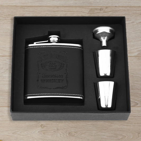 8oz Outdoors Portable Pocket Hip Flask Stainless Steel Whisky Flask Drink Alcohol Container Gift Box Vodka Drinking Bottle Tools
