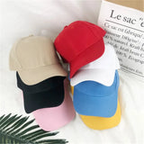 Solid Color Baseball Caps for Women Men Summer Sun Hats Adjustable Snapback Hats Unisex Street Hip Hop Hat Sun Visor Caps