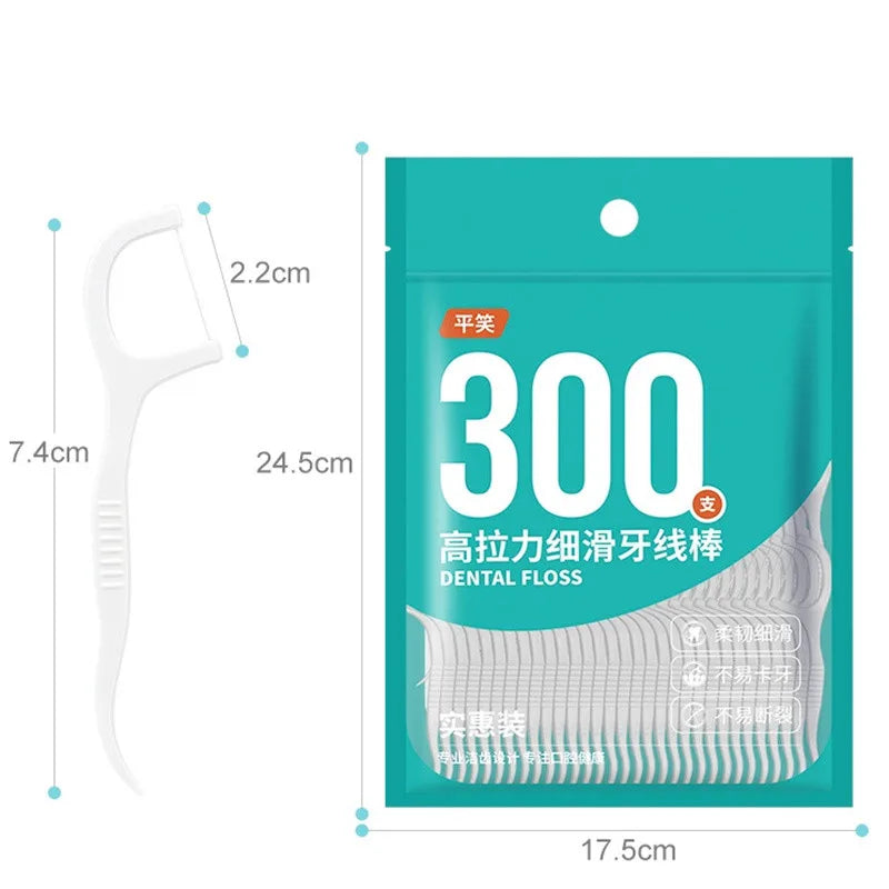 Bolsa de 1/2/5 Hilo Dental Desechable Palillos de Hilo Dental Limpieza Interdental Cepillo Interdental Palillos de Hilo Dental Cuidado Bucal