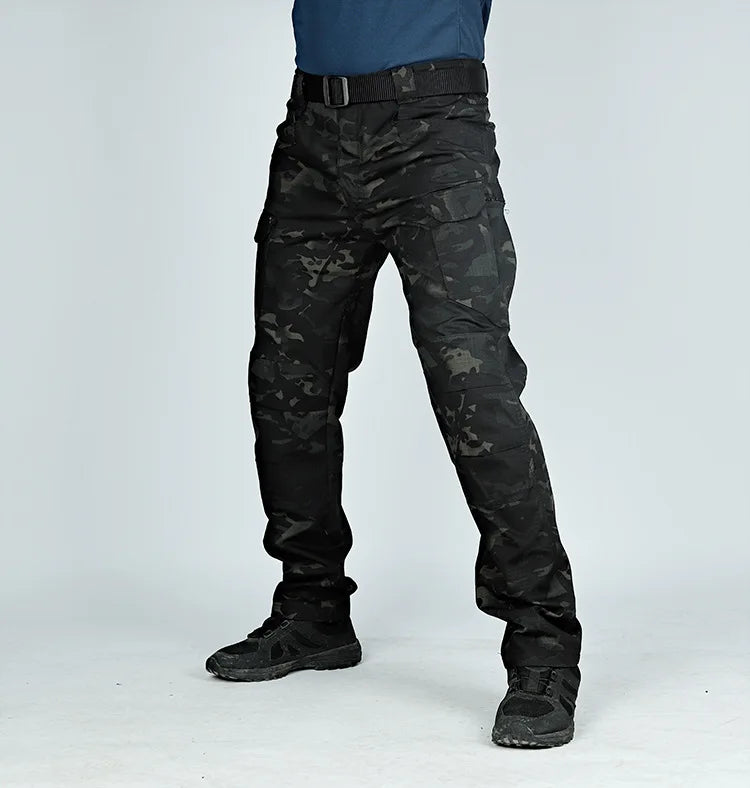 Tactical Cargo Pants Men Combat Outdoor Hiking Work Joggers Lightweight Trousers Male Elasticity Multiple Pockets Resistant Pant