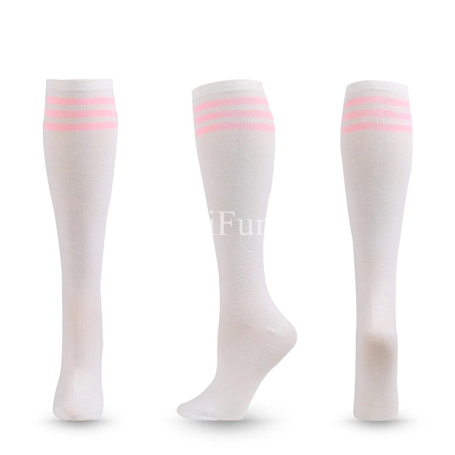 Unisex Compression Socks Football Socks Non-slip Long Tube Knee High Stockings Socks Striped Soccer Socks Running Sports Socks