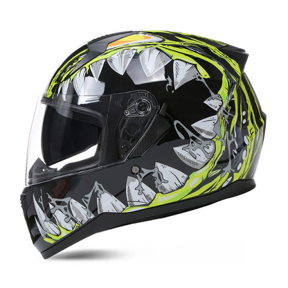 Motorcycle Helmet Full Face Double Lens Capacete Professional Men Women Four Seasons DOT ECE Approved Safety Protective Casco