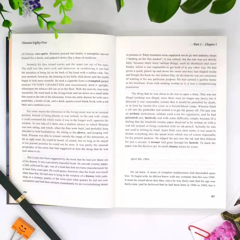 English Novel Book Nineteen Eighty-Four English Original Version 1984 World Classic Literature Fiction Book Genuine Libros