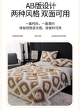Flannel Warmth Autumn Winter Blanket Keep Warm Comfortable Jacquard King Size Blankets Skin Friendly Geometric Nap Comforter